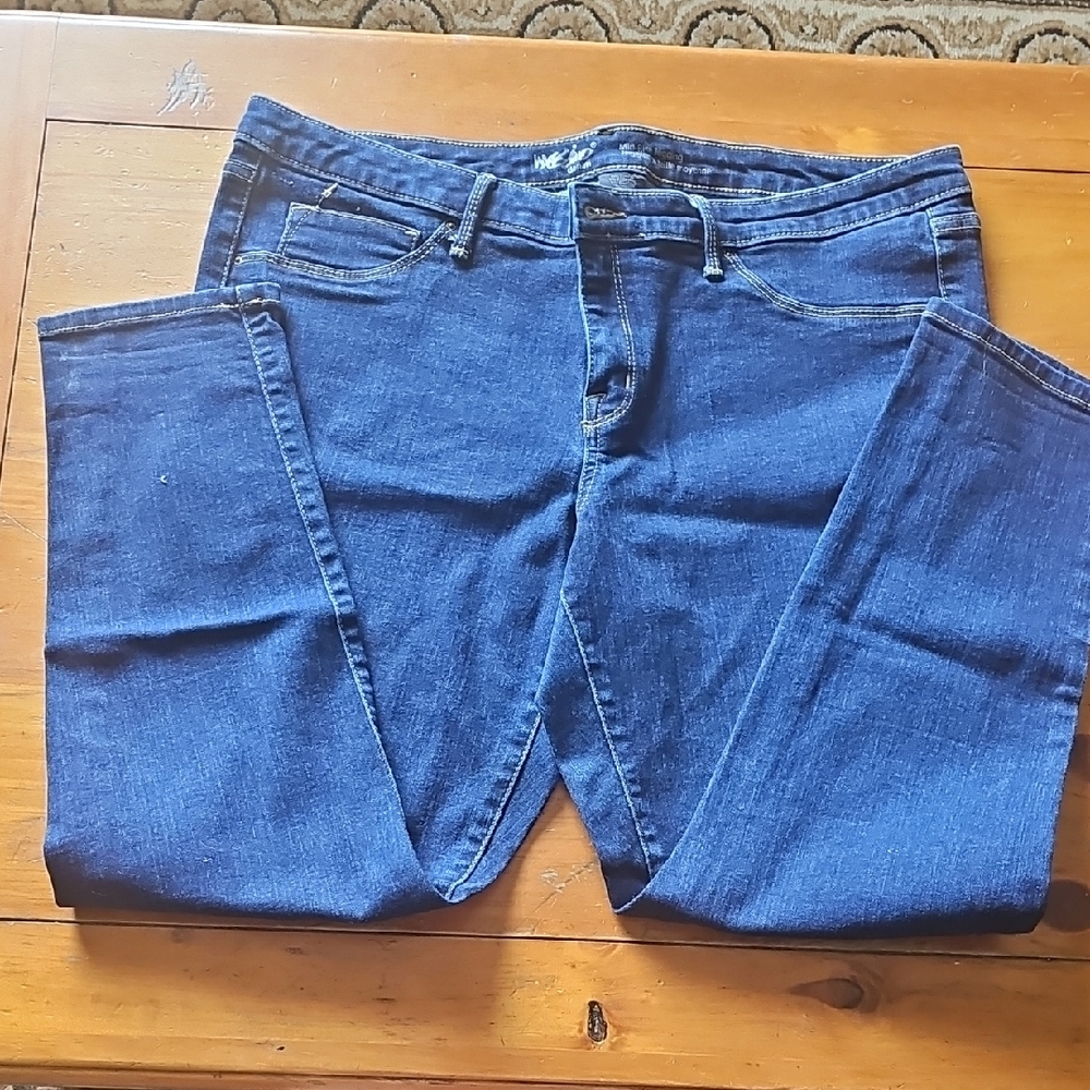 Massimo Blue Skinny Jeans. Tote 3